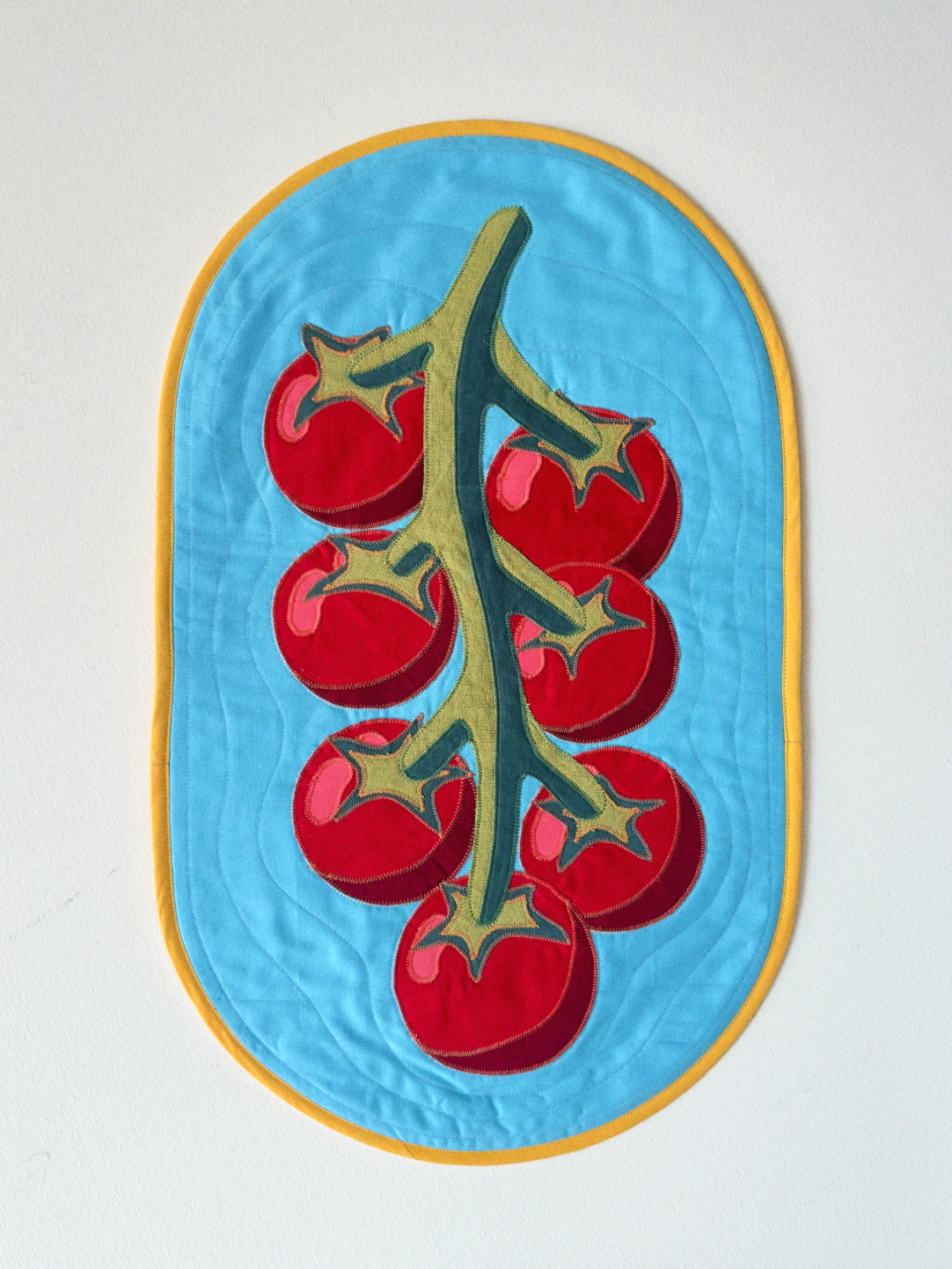 cherry tomatoes wall quilt