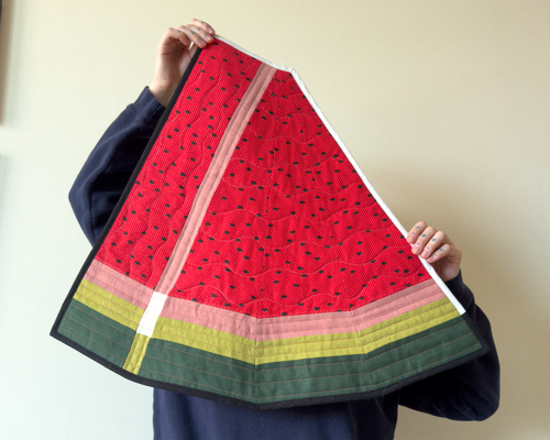 big watermelon wall quilt