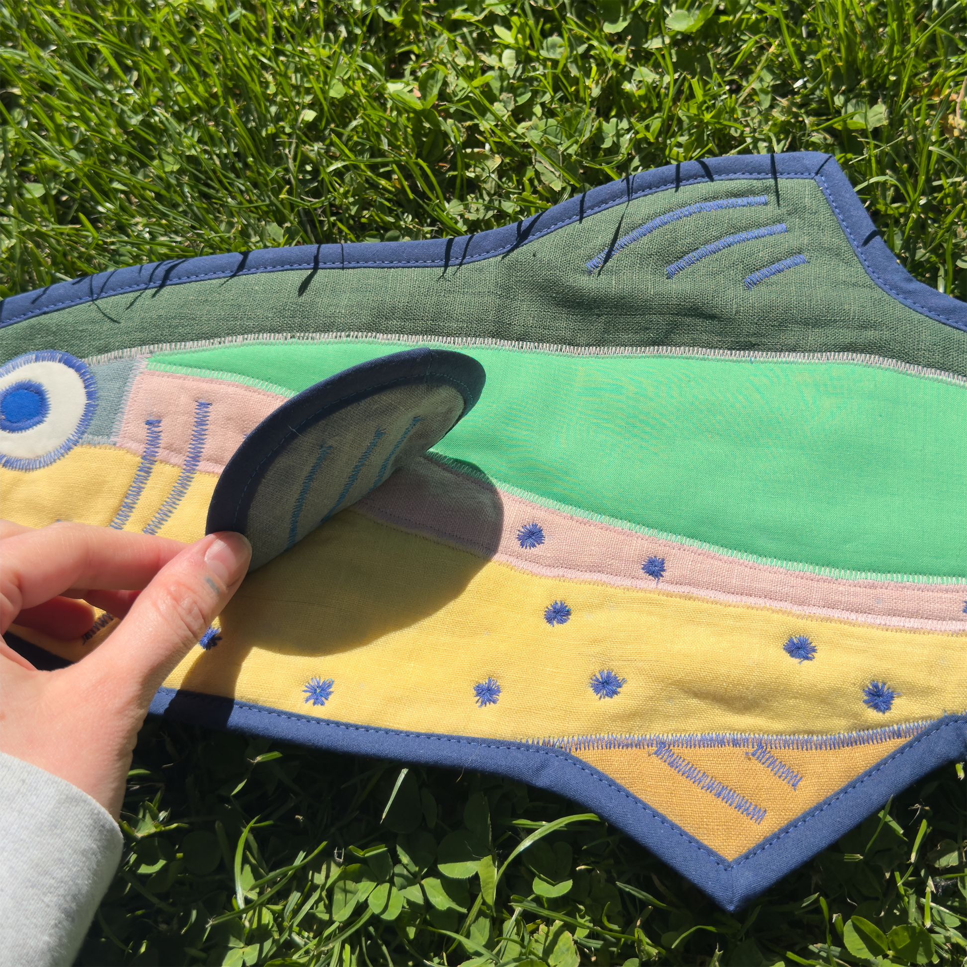 rainbow trout wall quilt