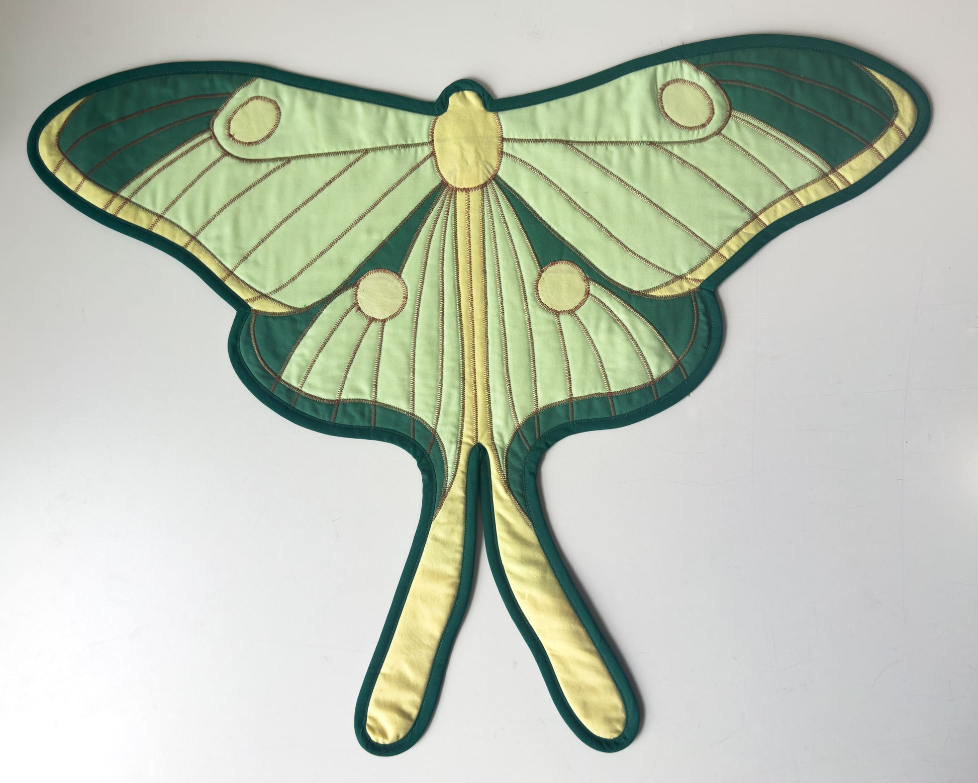 luna moth wall quilt