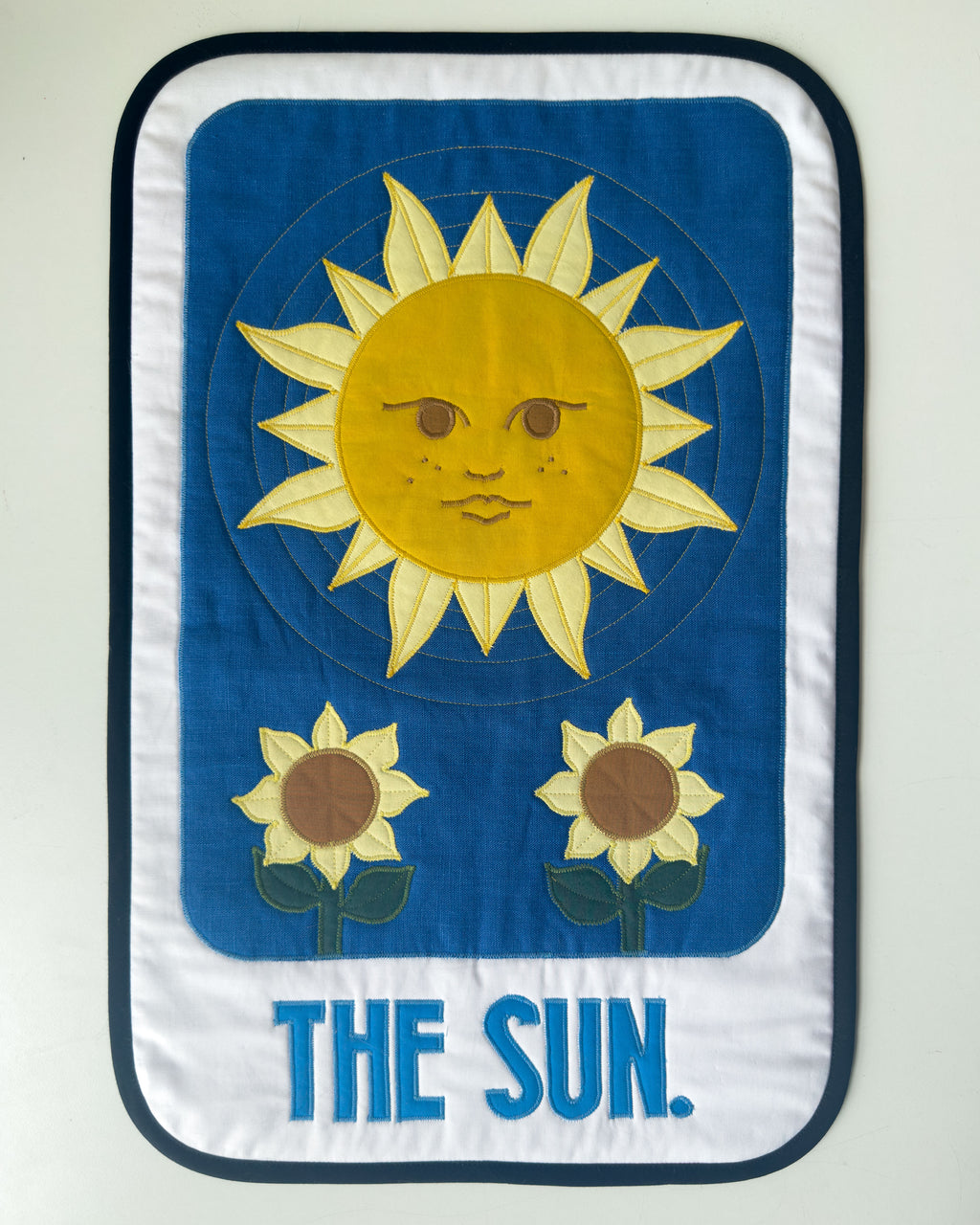 the sun tarot wall quilt