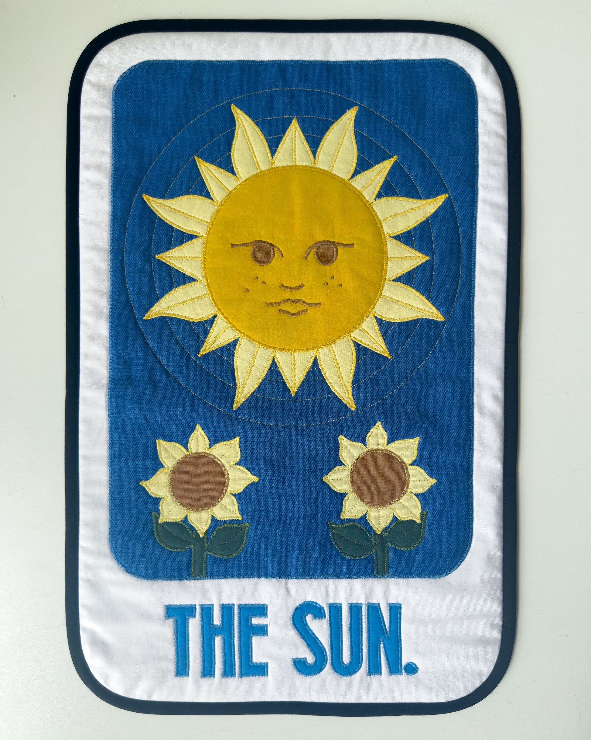 the sun tarot wall quilt