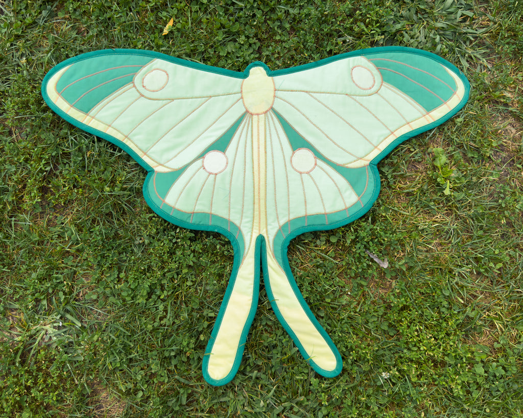 luna moth wall quilt