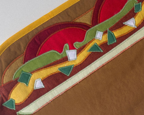 chicago dog wall quilt