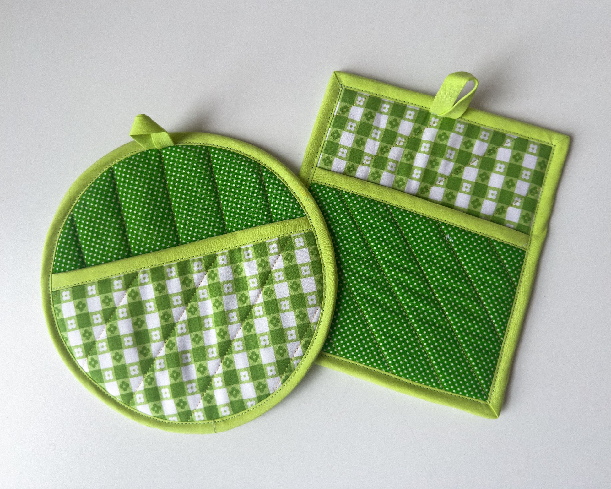 mod green pot holder set