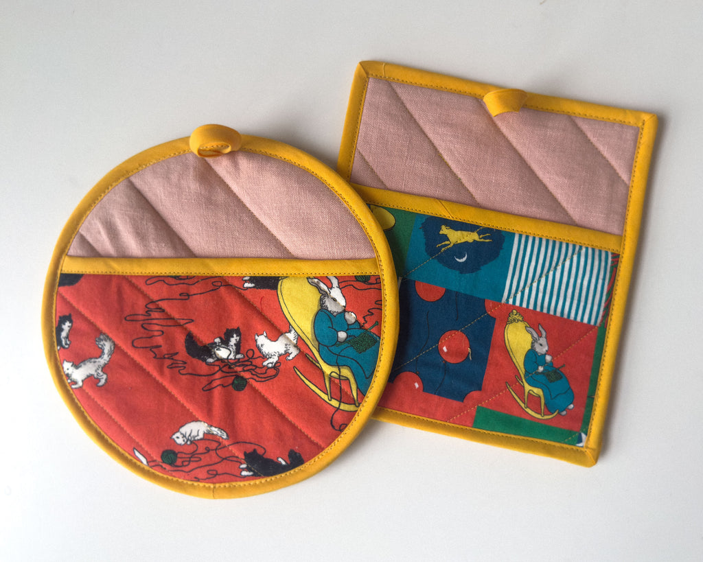 goodnight moon pot holder set
