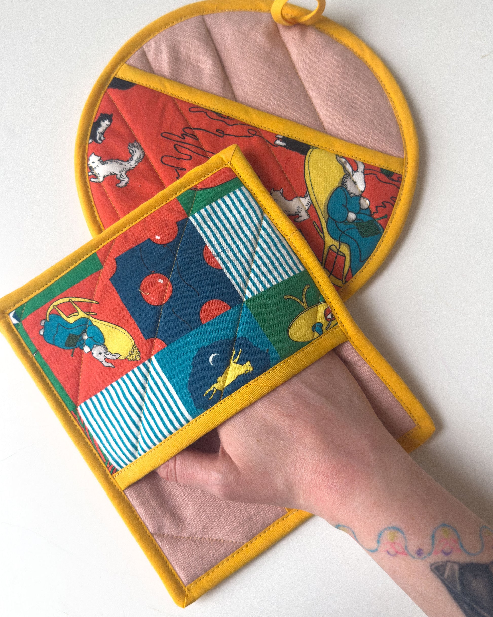 goodnight moon pot holder set