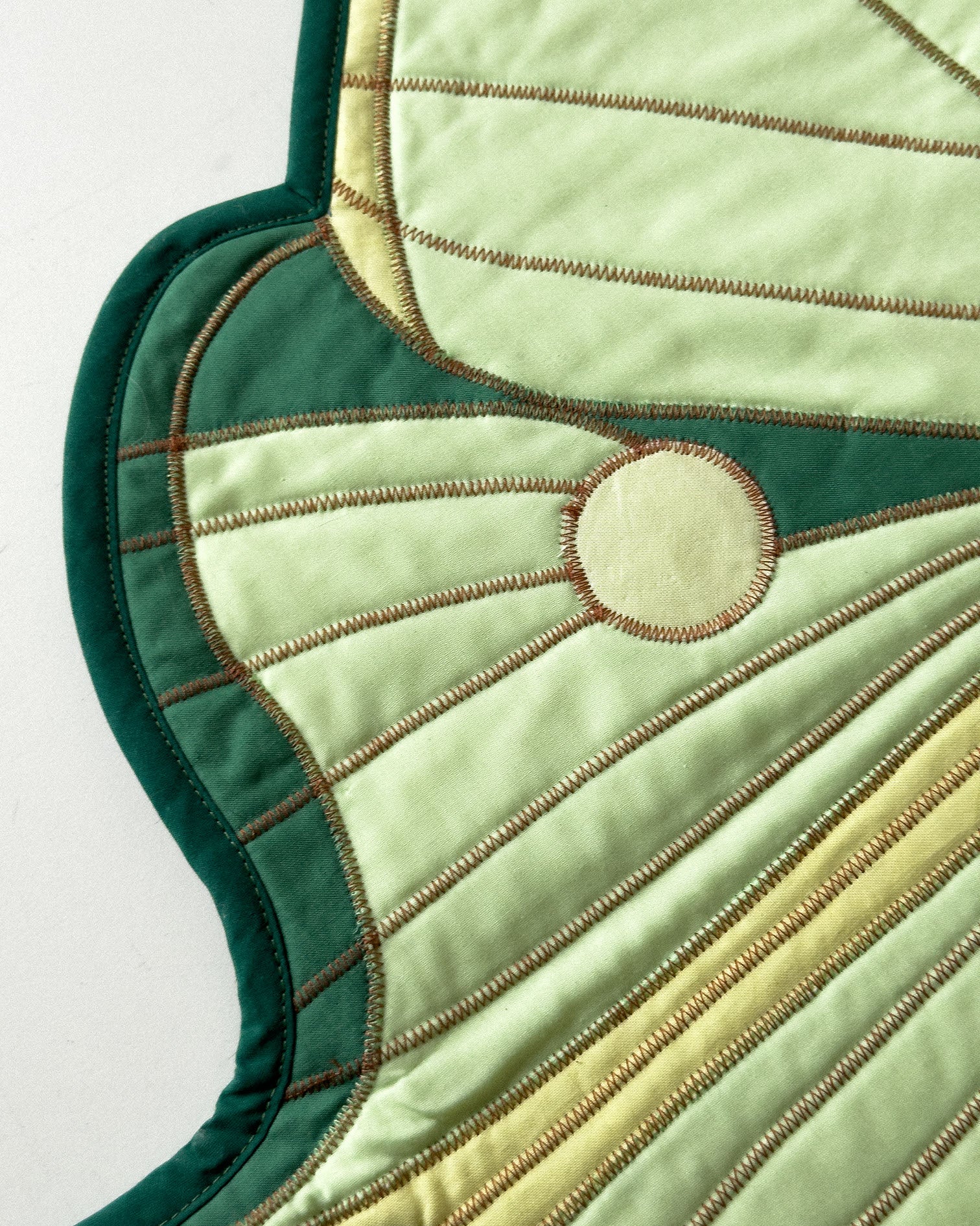 luna moth wall quilt