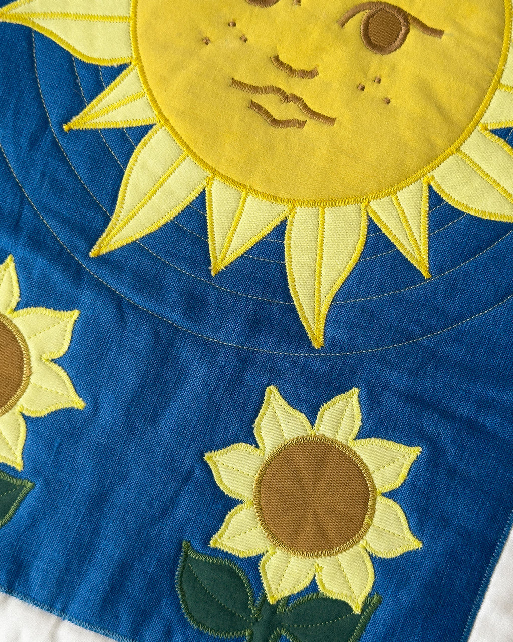 the sun tarot wall quilt