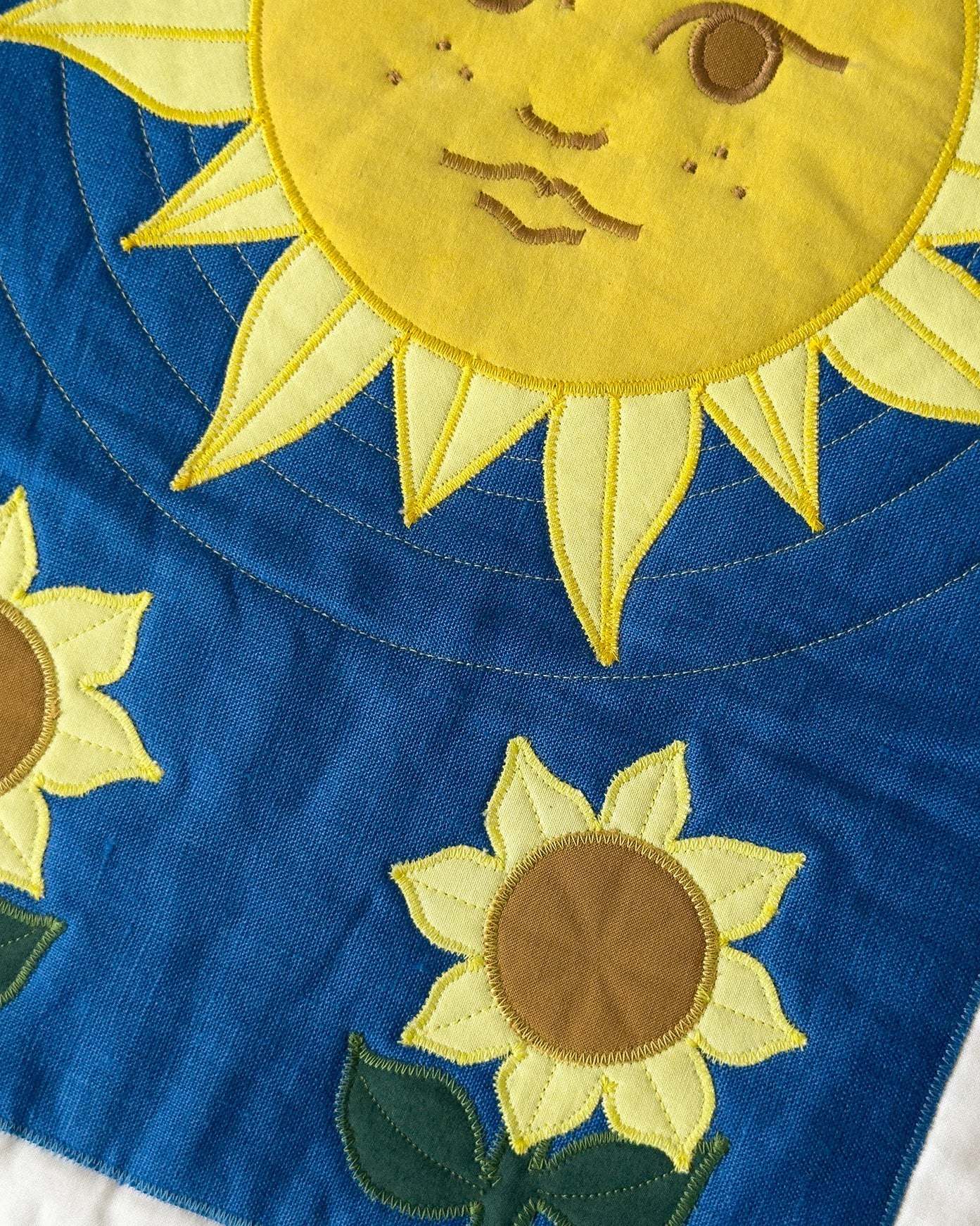 the sun tarot wall quilt