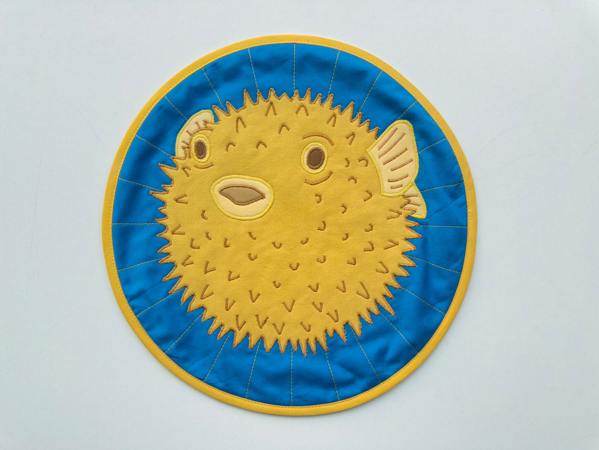 mister puffer wall quilt