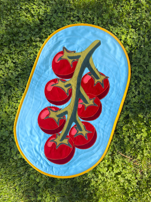 cherry tomatoes wall quilt