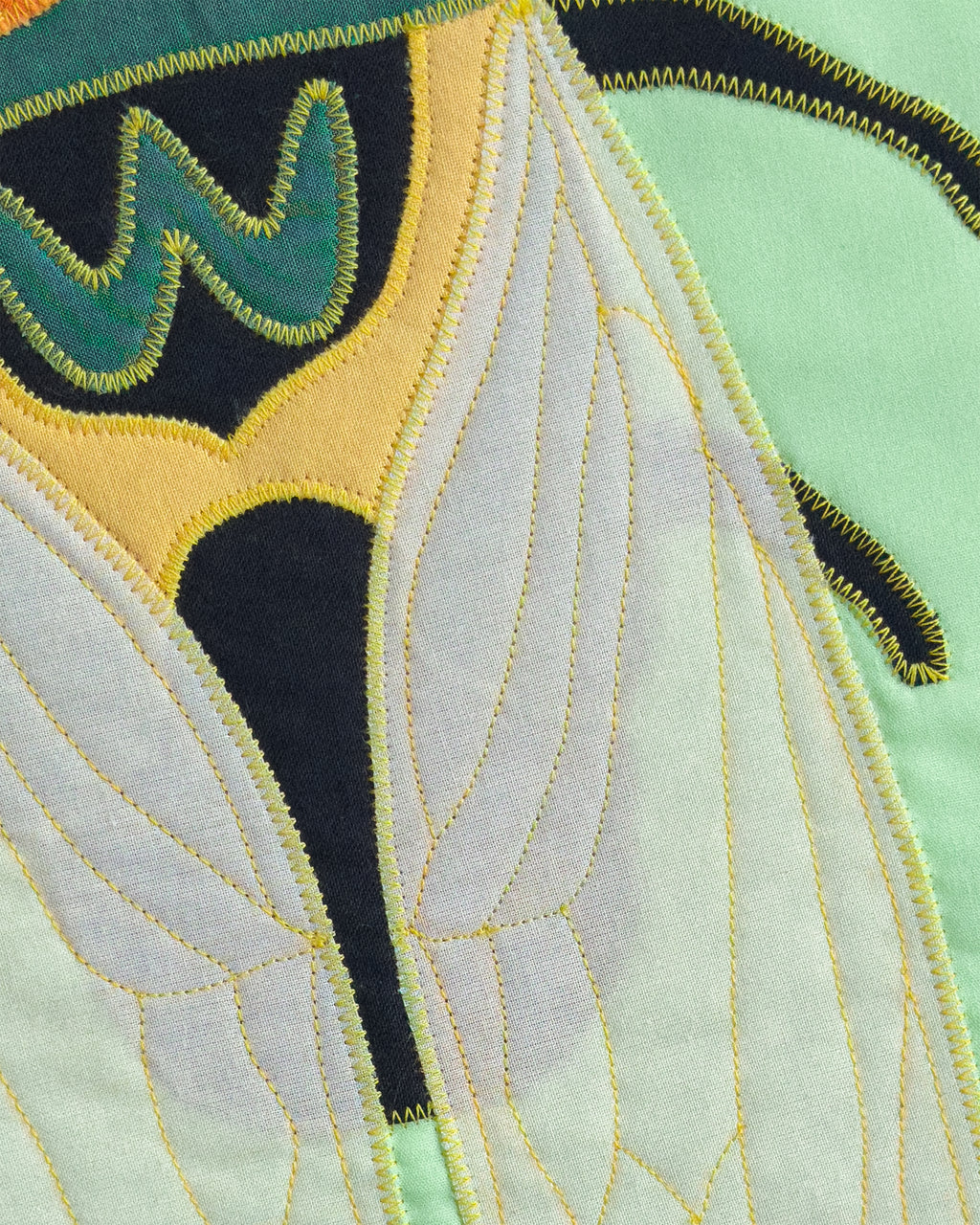 cicada wall quilt