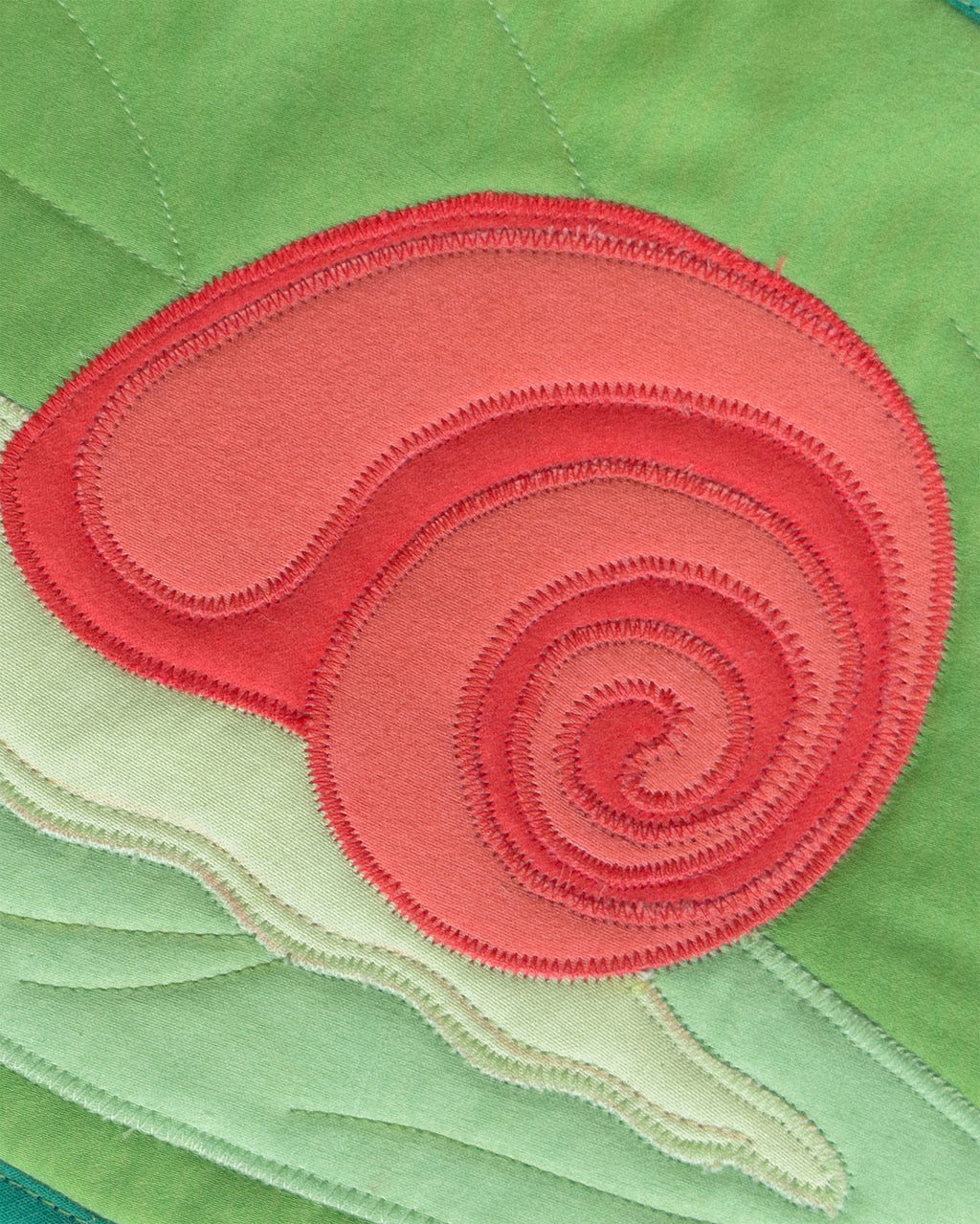 snail wall quilt