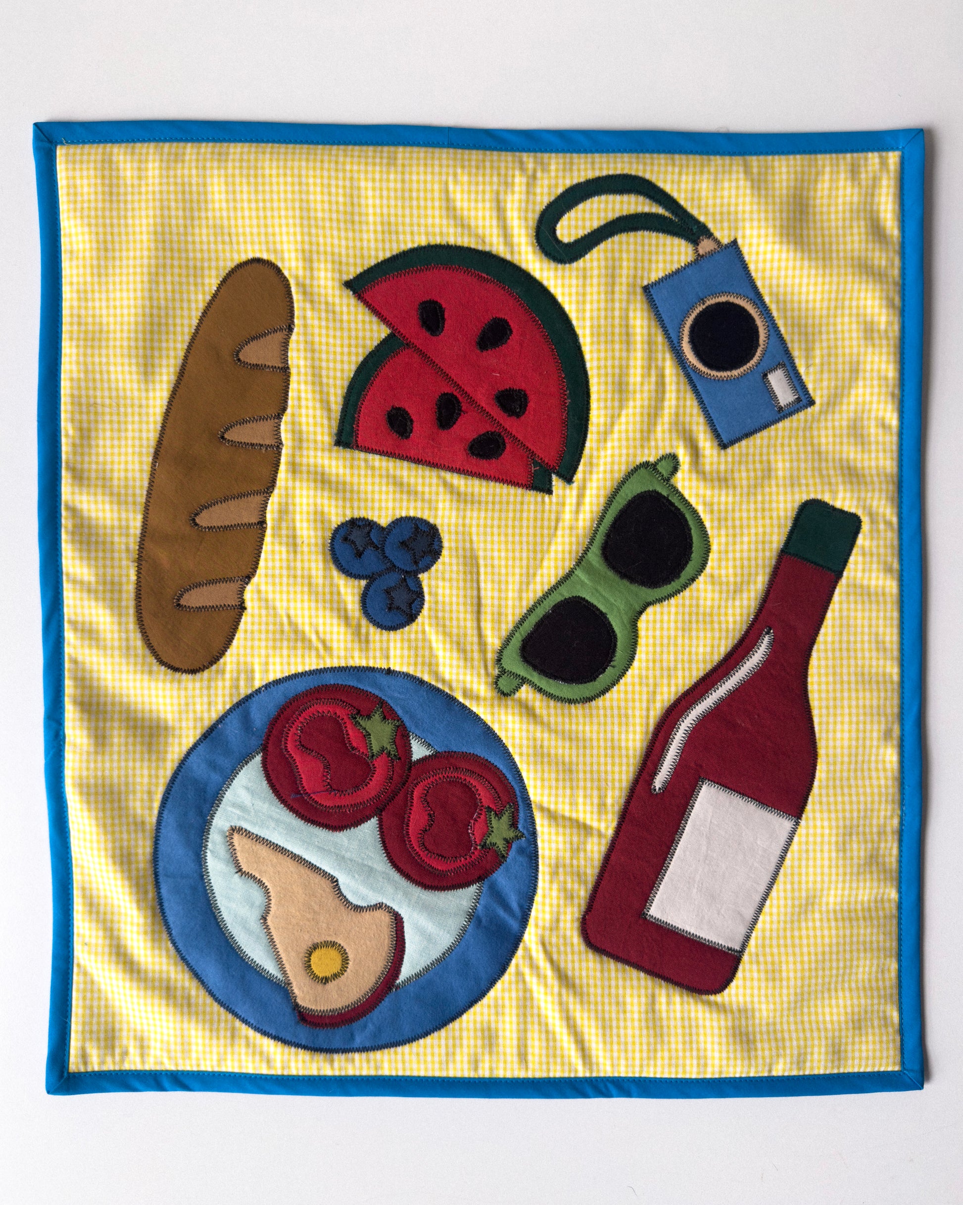 picnic blanket wall quilt