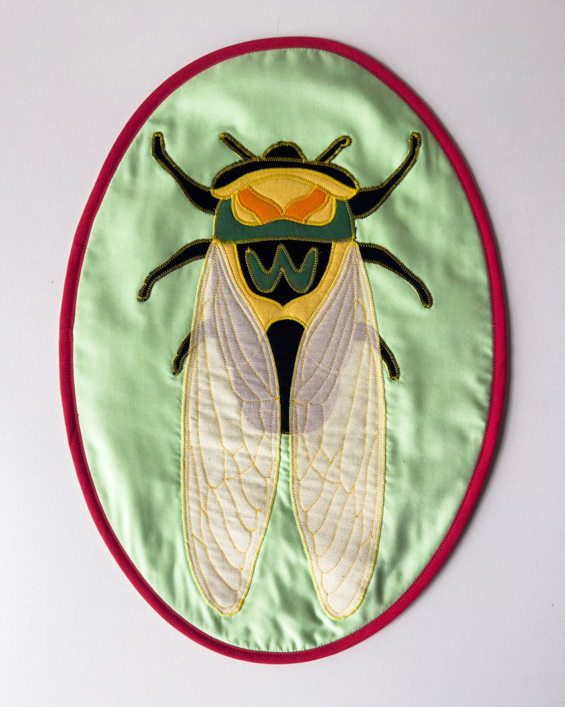 cicada wall quilt